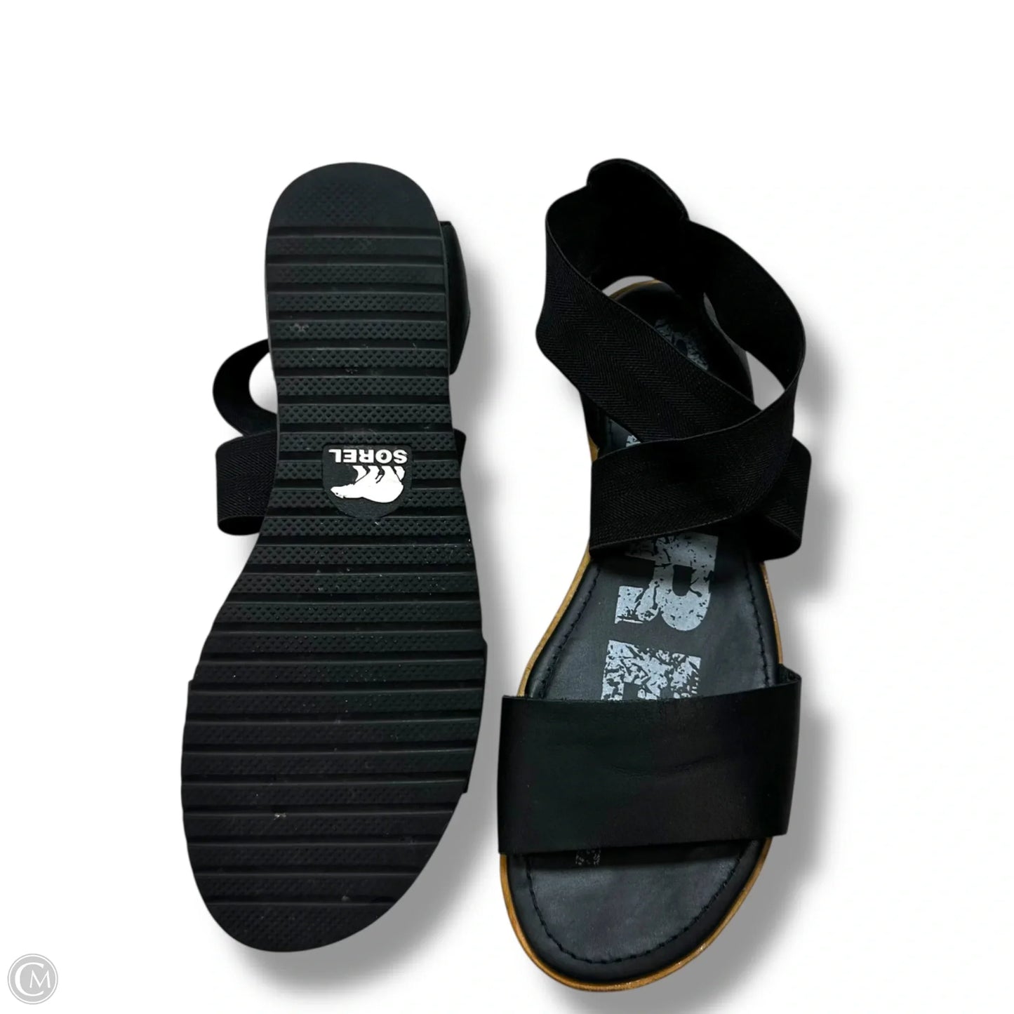 Sandals Flats By Sorel In Black, Size: 10