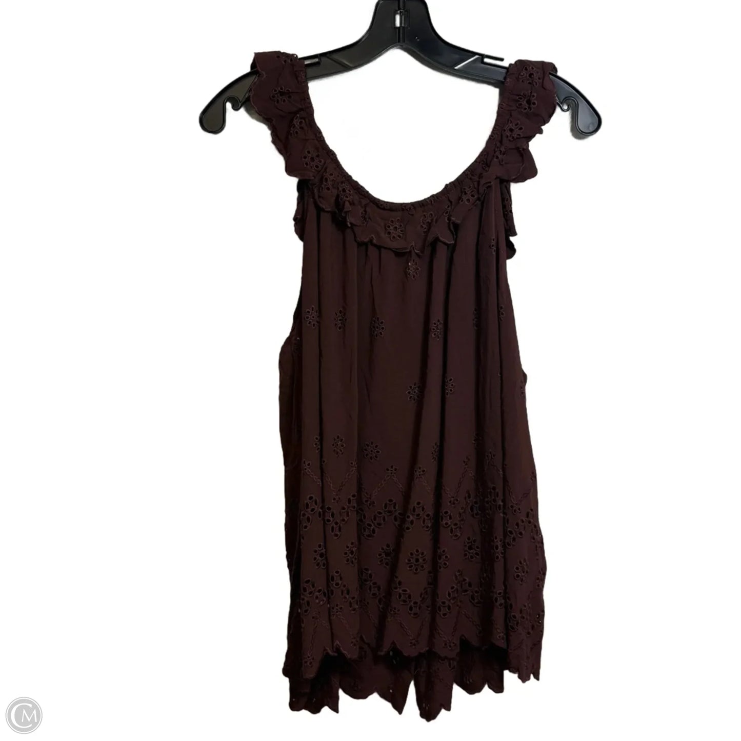 Top Sleeveless By Torrid In Brown, Size: L