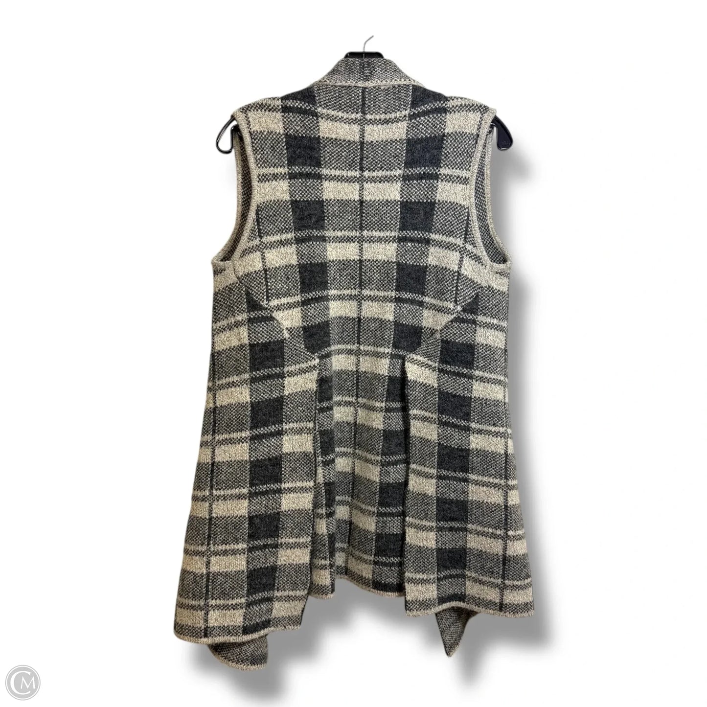 Cardigan By Cmf In Checkered Pattern, Size: M