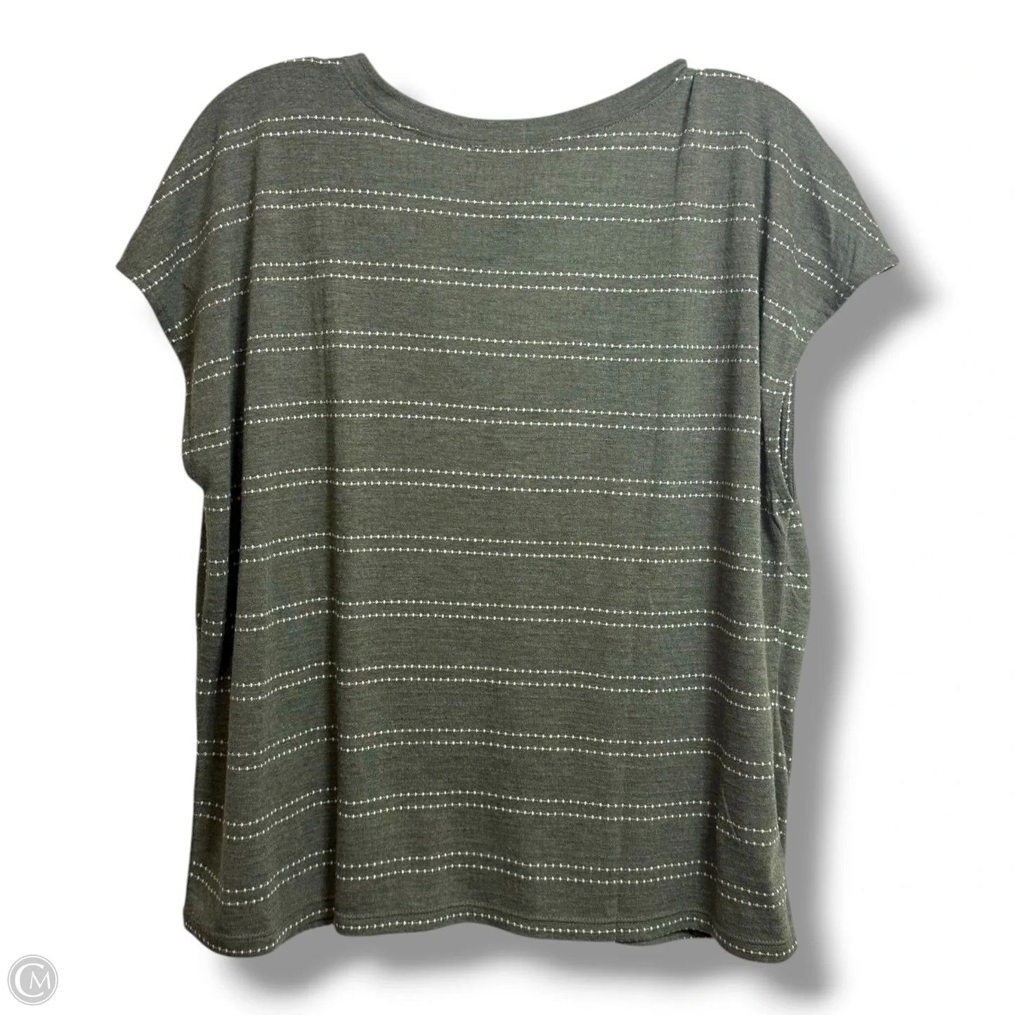 Top Sleeveless By Loft In Striped Pattern, Size: L