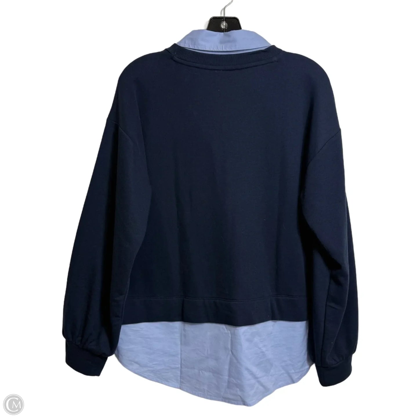 Top Long Sleeve By Loft In Navy, Size: L