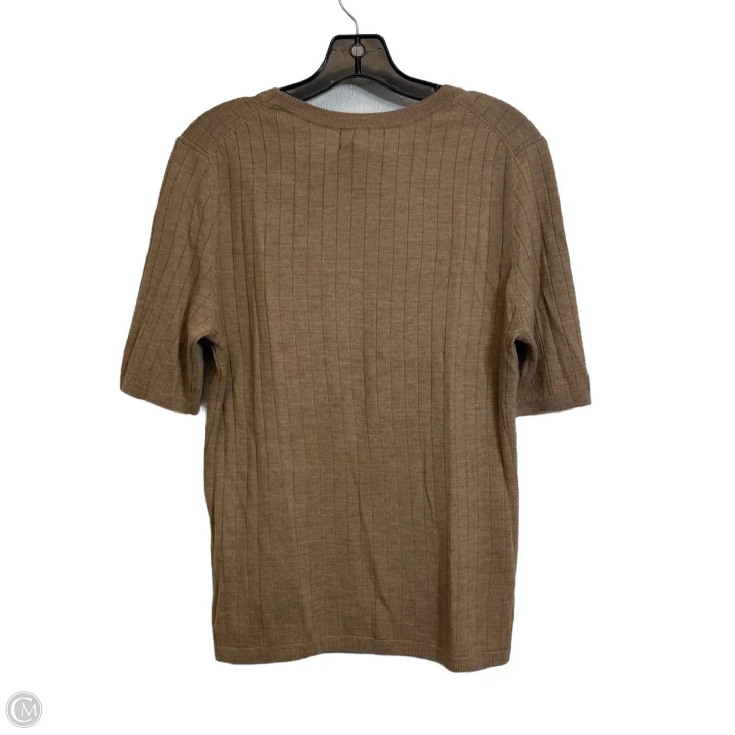 Top Short Sleeve By Banana Republic In Brown, Size: L