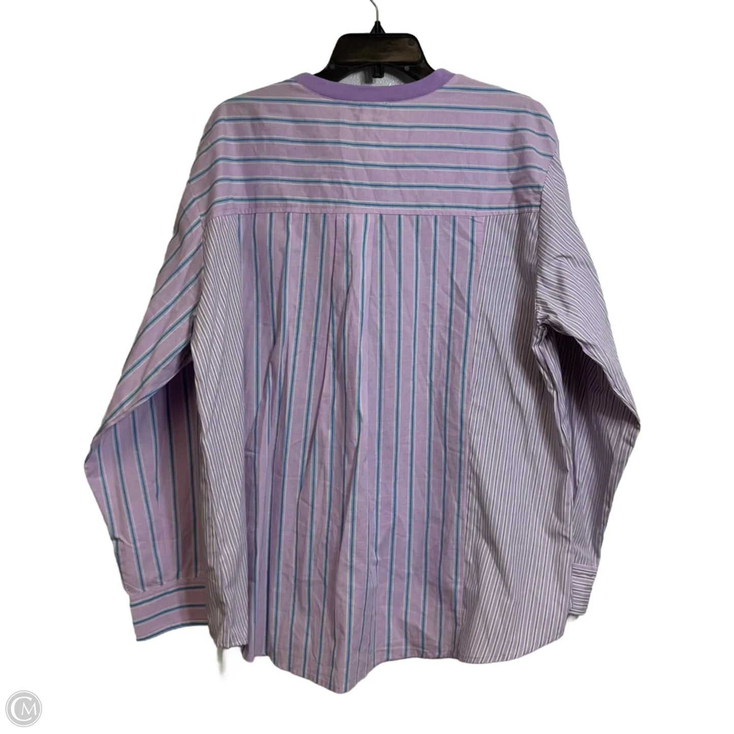 Top Long Sleeve By Easel In Purple, Size: M