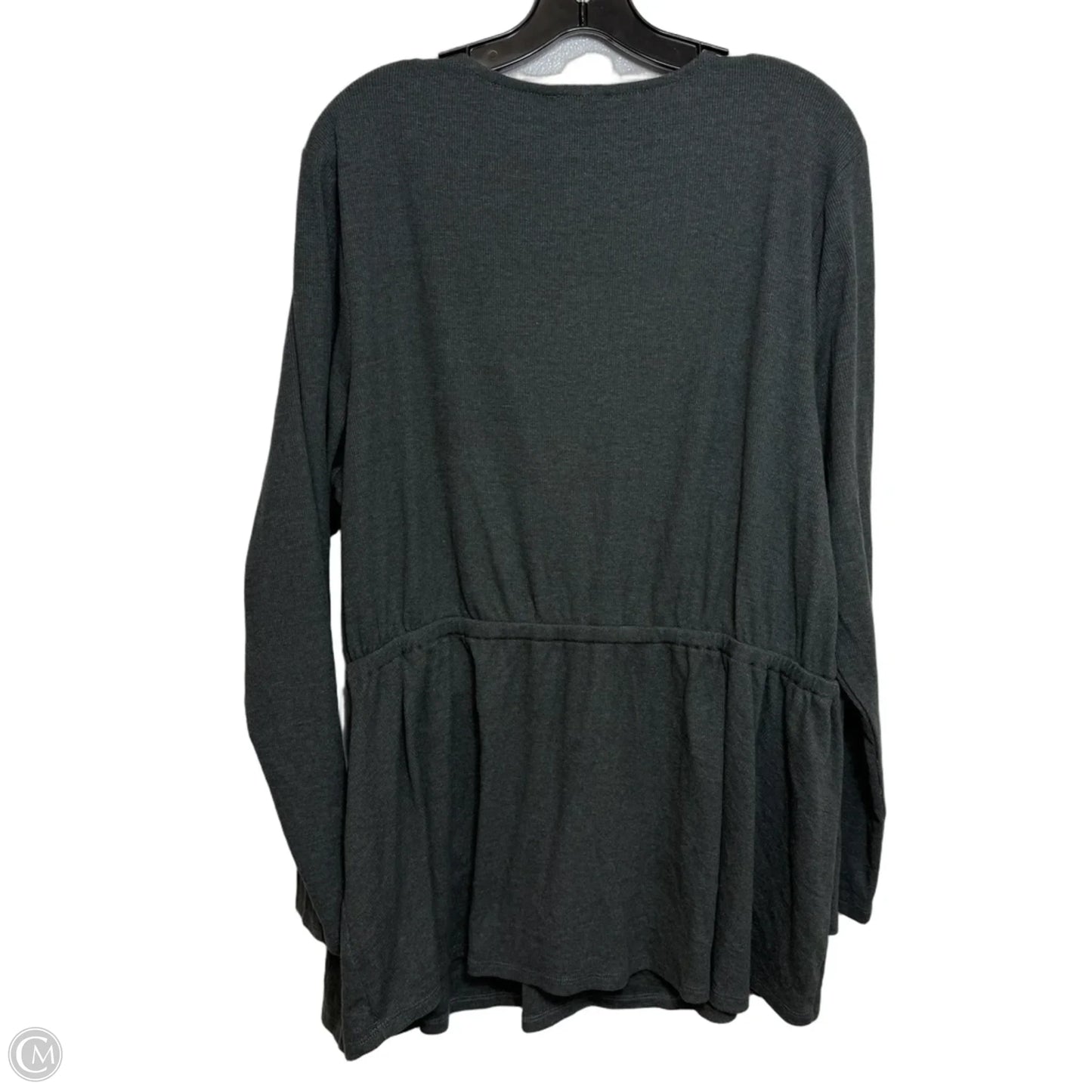 Top Long Sleeve By Lane Bryant In Grey, Size: 2x