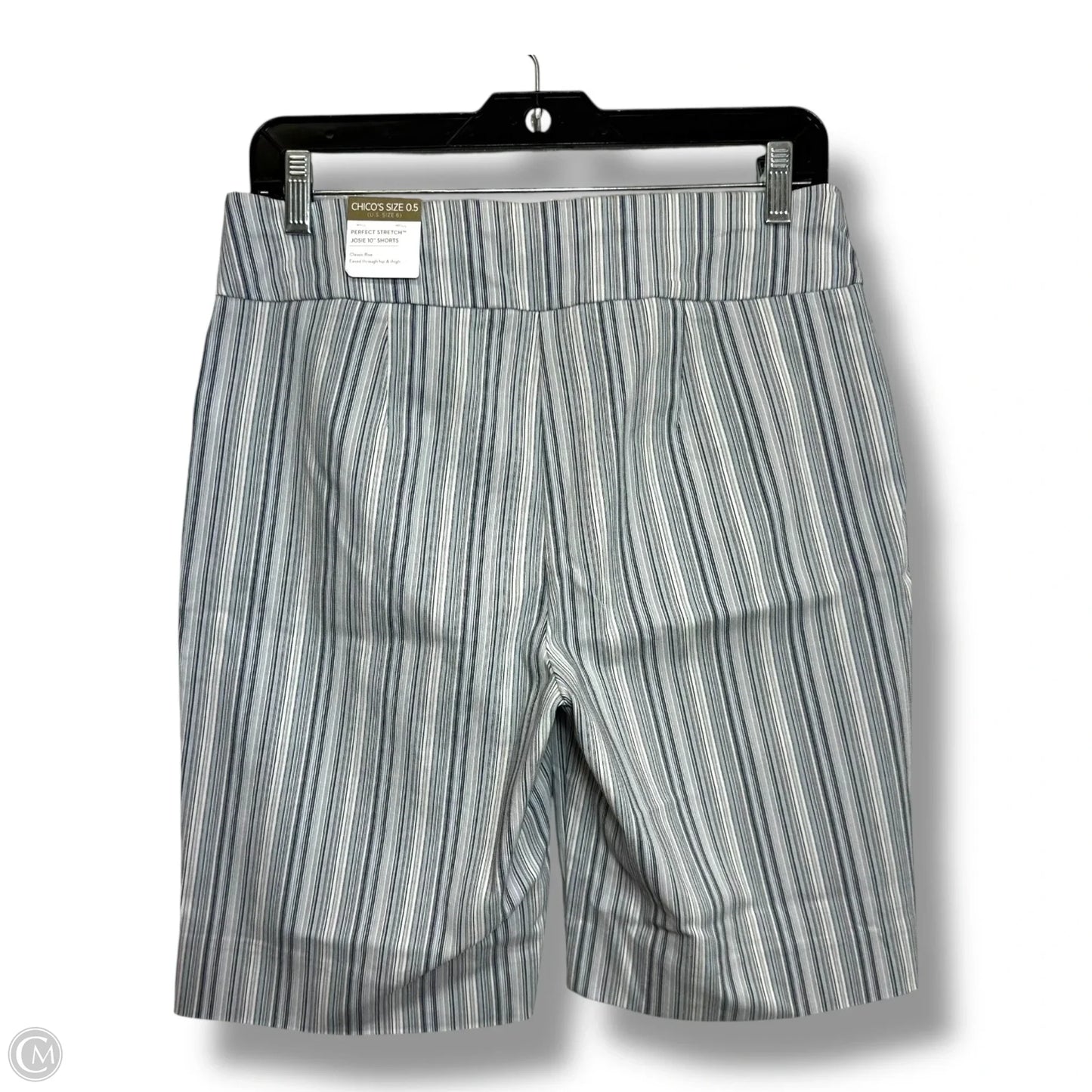 Shorts By Chicos In Striped Pattern, Size: 6