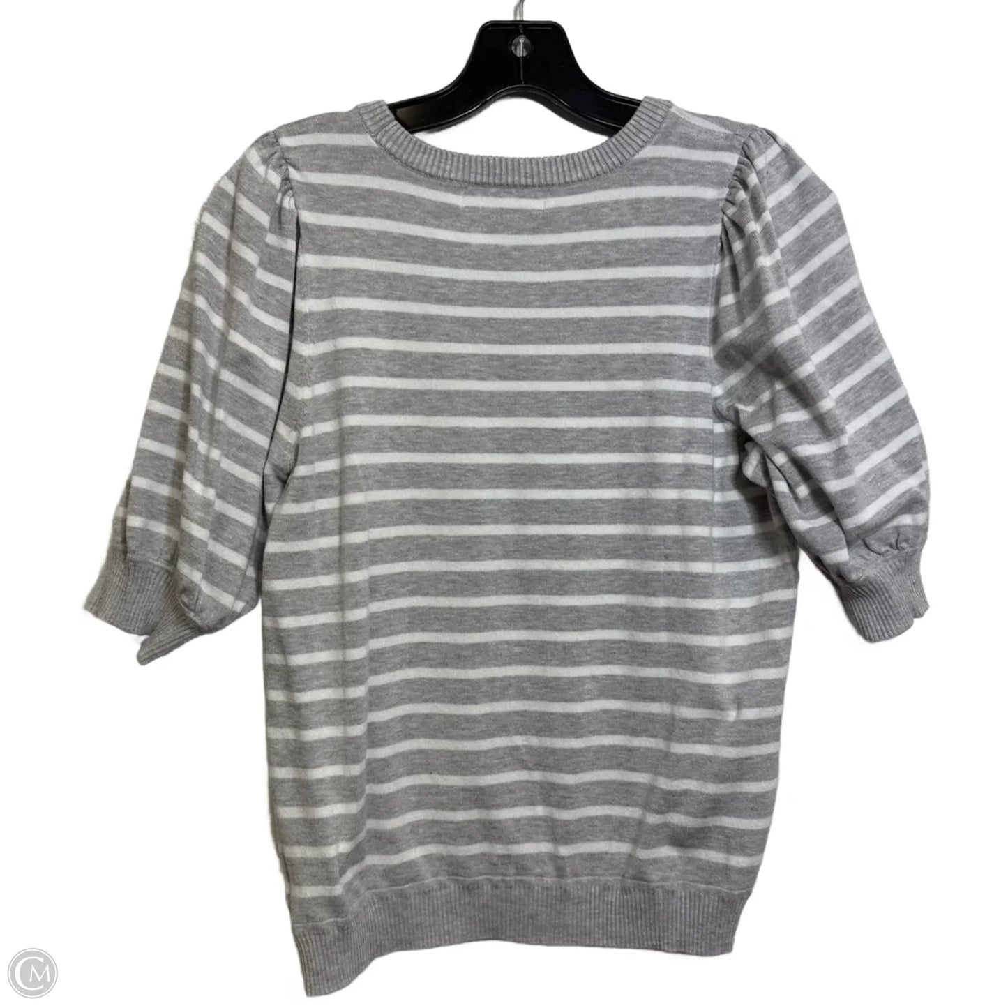 Top Short Sleeve By Marled In Striped Pattern, Size: M