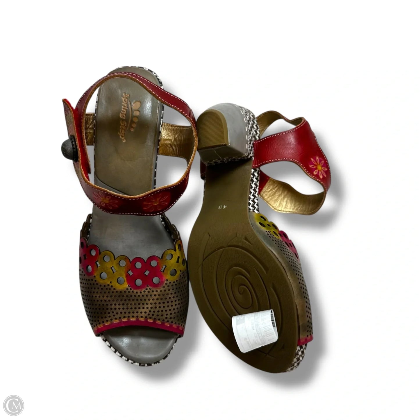 Shoes Heels Block By Spring Step In Red, Size: 9