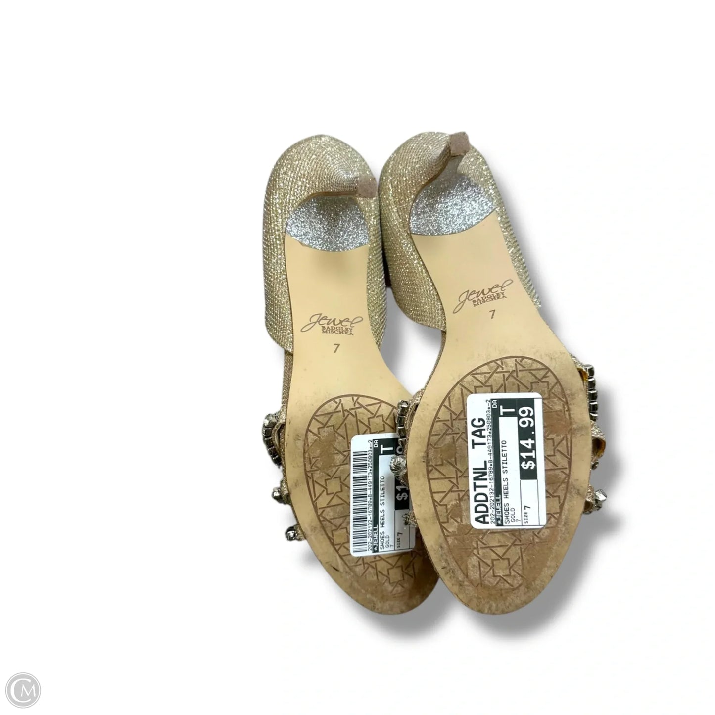 Shoes Heels Stiletto By Jewell In Gold, Size: 7