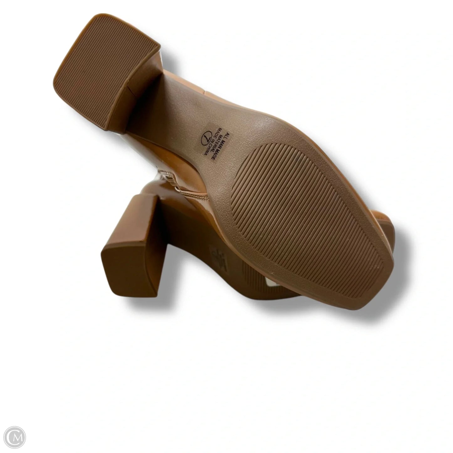 Boots Ankle Heels By D&co. In Tan, Size: 7