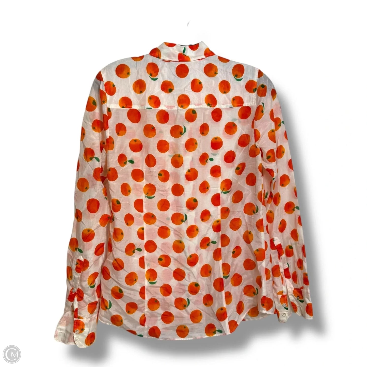 Top Long Sleeve By J. Crew In Orange, Size: 4