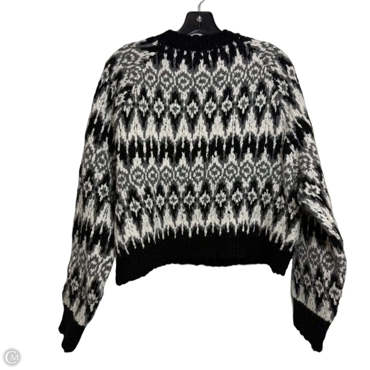 Cardigan By J. Crew In Black & White, Size: L
