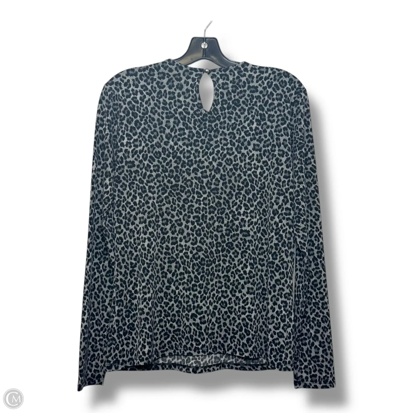 Top Long Sleeve By Michael By Michael Kors In Animal Print, Size: M