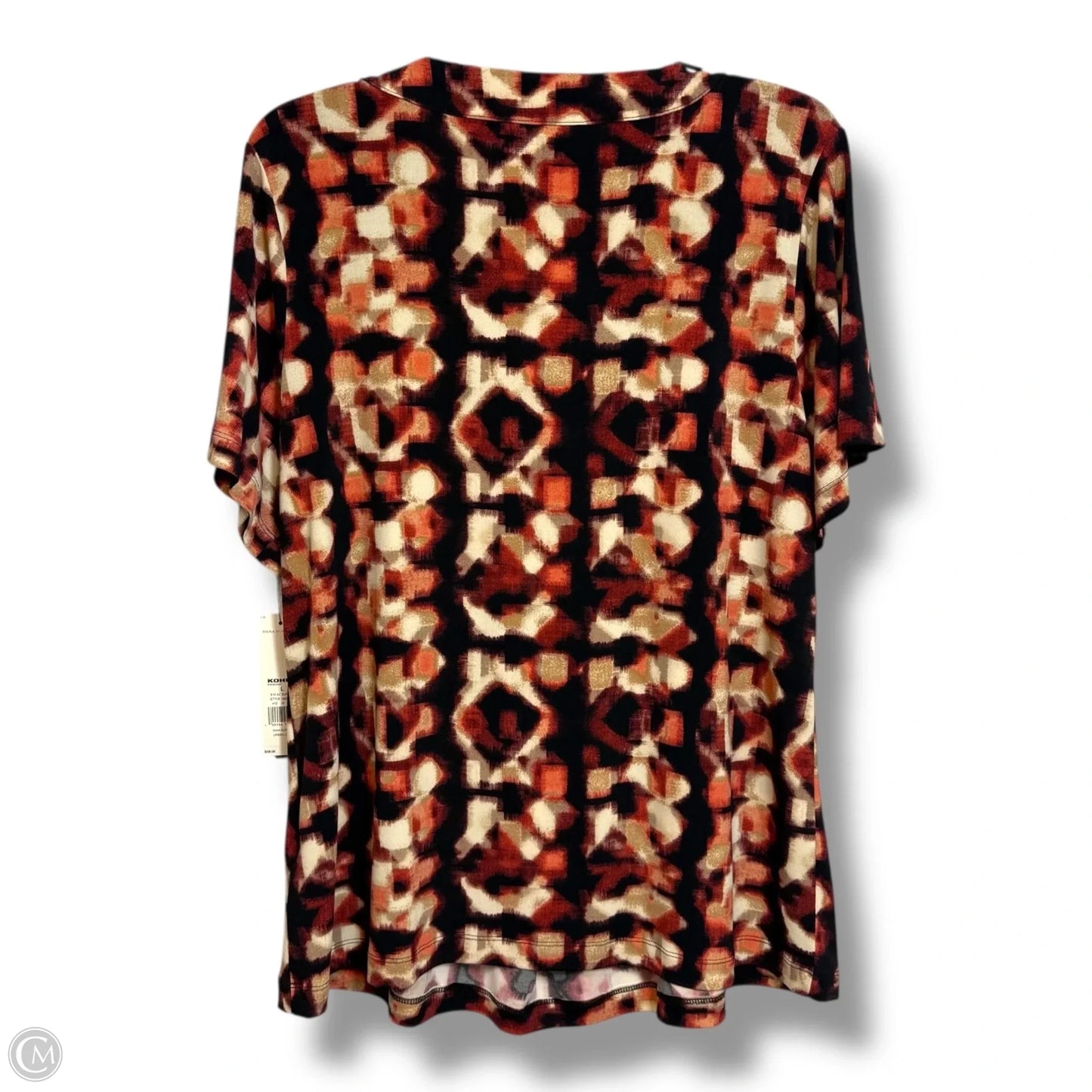 Top Short Sleeve By Dana Buchman In Red, Size: L