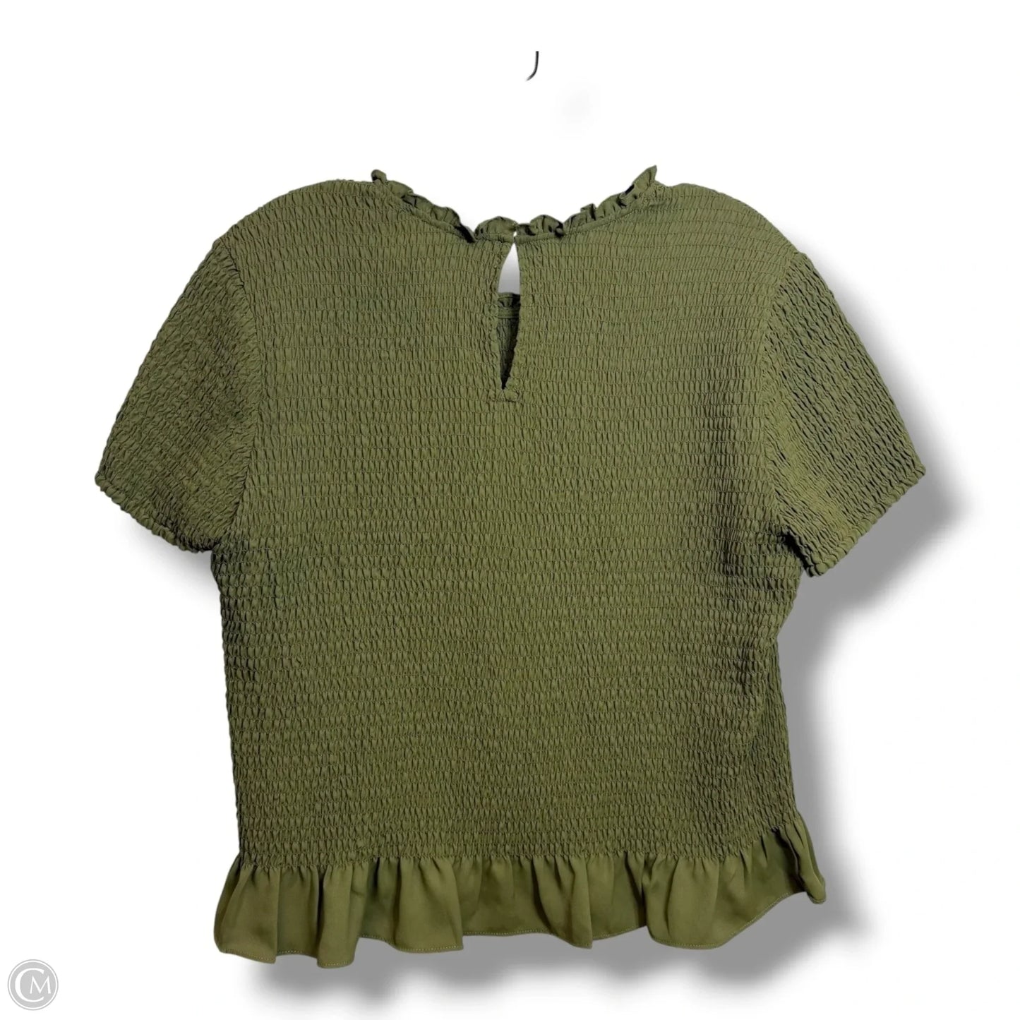 Top Short Sleeve By Express In Green, Size: L