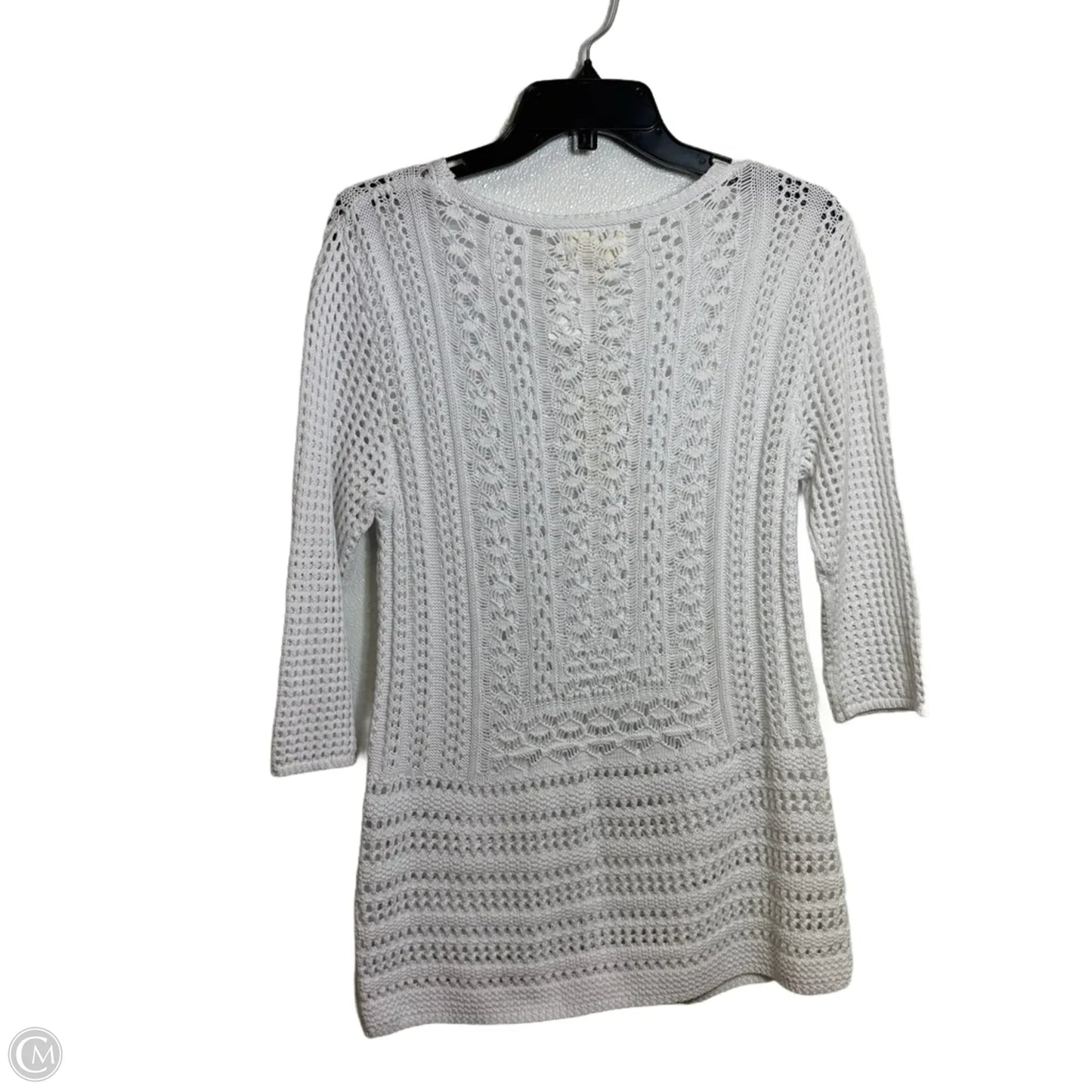 Sweater By Andrea Jovine In White, Size: S