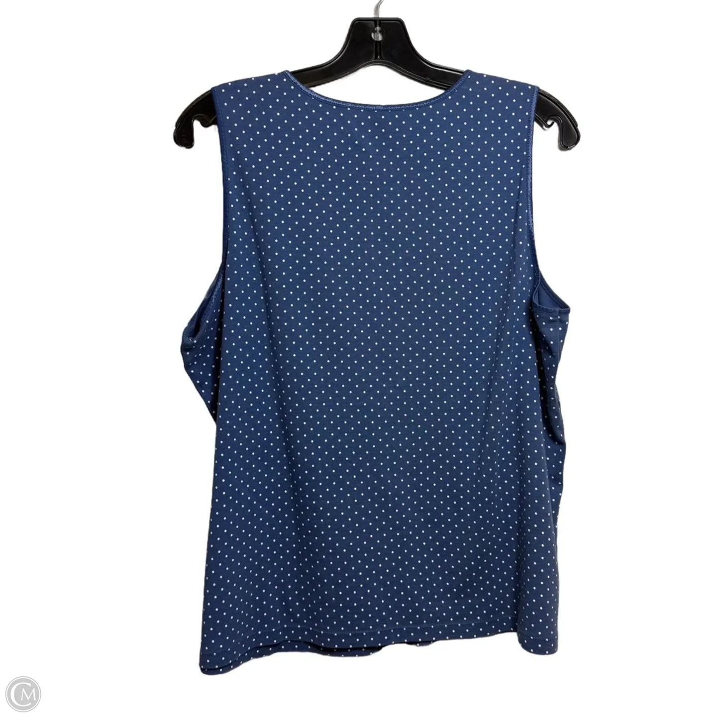 Top Sleeveless By Cj Banks In Blue, Size: 1x