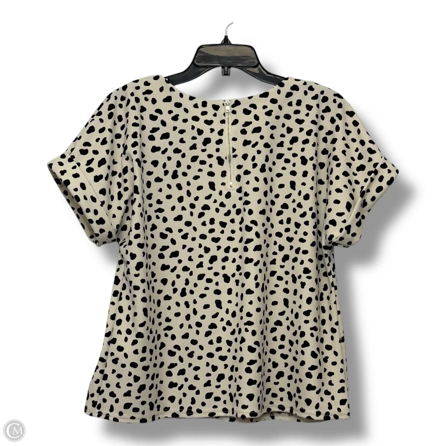 Top Short Sleeve By Melloday In Animal Print, Size: M