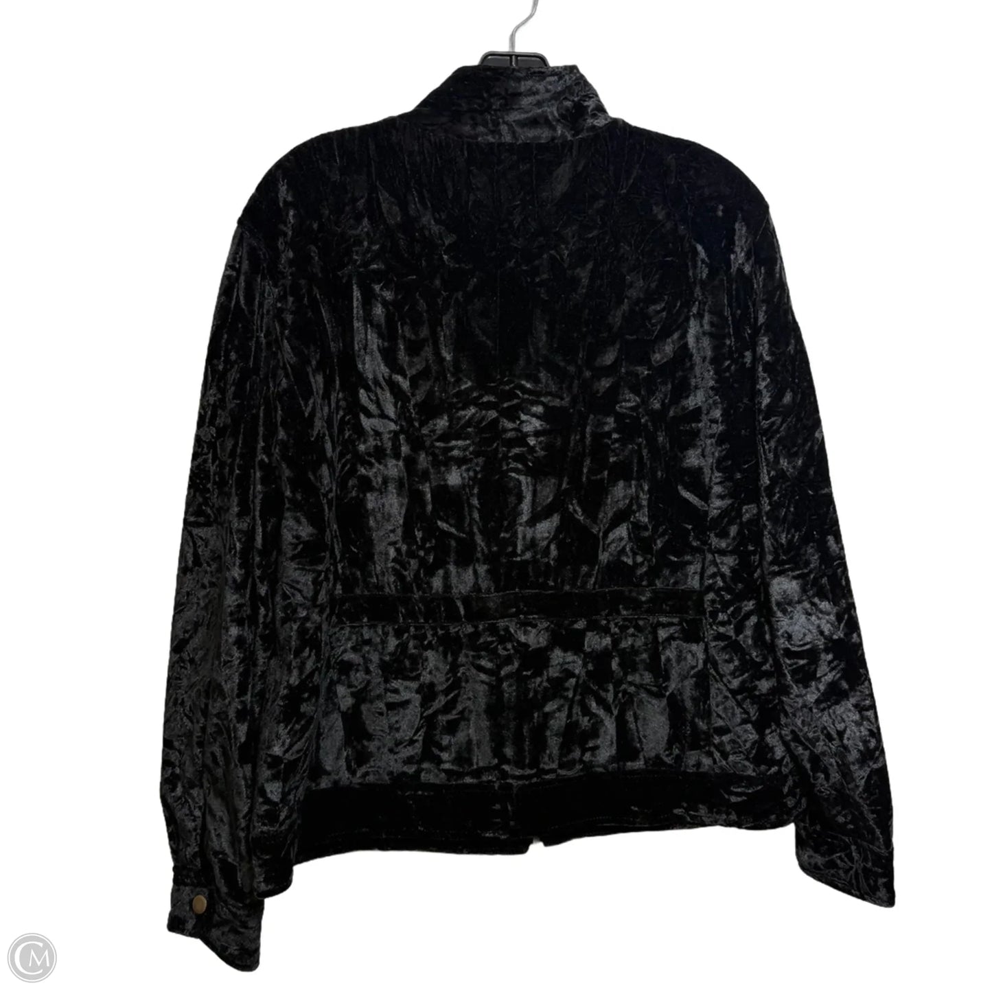 Jacket Faux Fur & Sherpa By Clothes Mentor In Black, Size: L