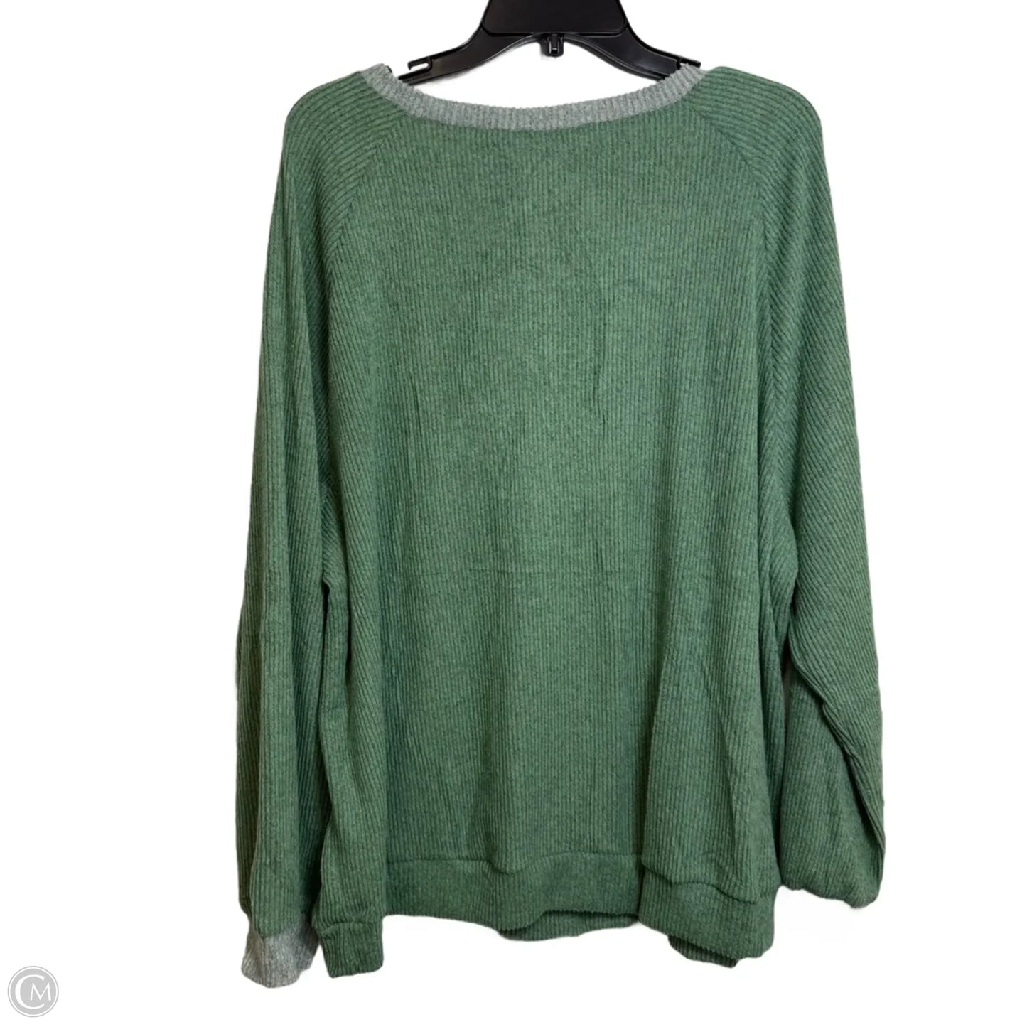 Top Long Sleeve By Clothes Mentor In Green, Size: 2x