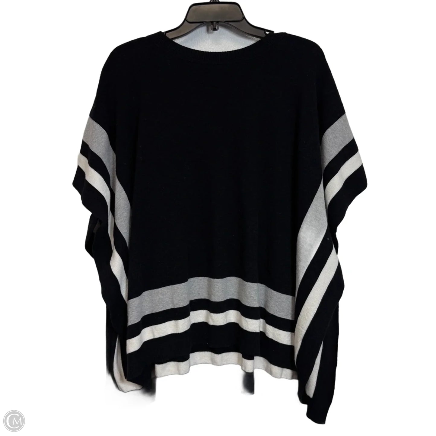 Sweater Short Sleeve By Talbots In Black & White, Size: Xs