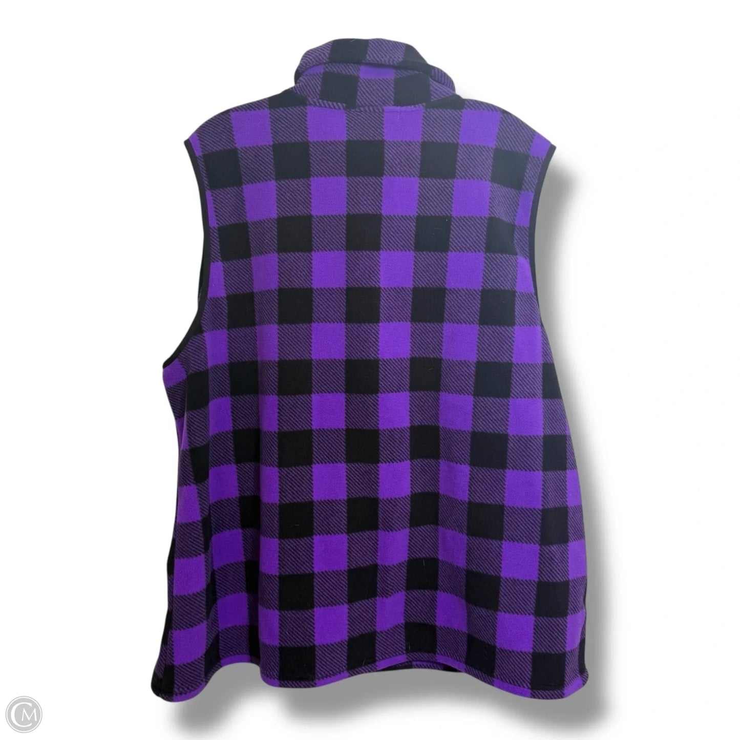 Vest Fleece By Chaps In Purple, Size: 3x