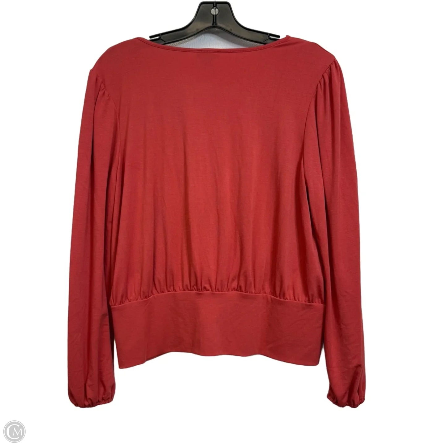 Top Long Sleeve By Ann Taylor In Coral, Size: M
