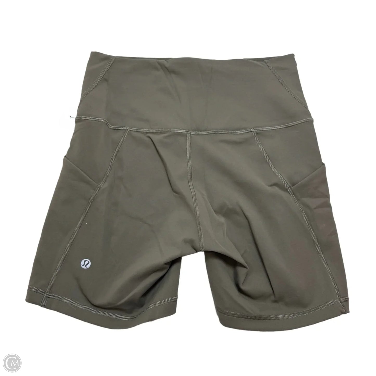 Athletic Shorts By Lululemon In Taupe, Size: 10