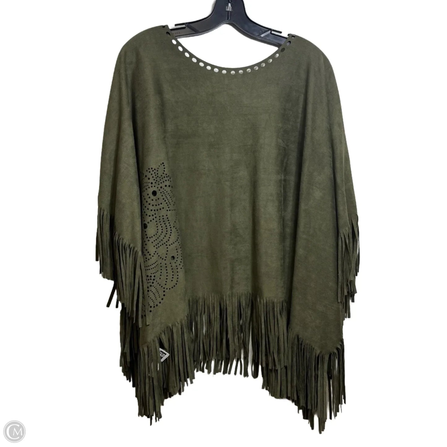 Poncho By Clothes Mentor In Green, Size: Osfm