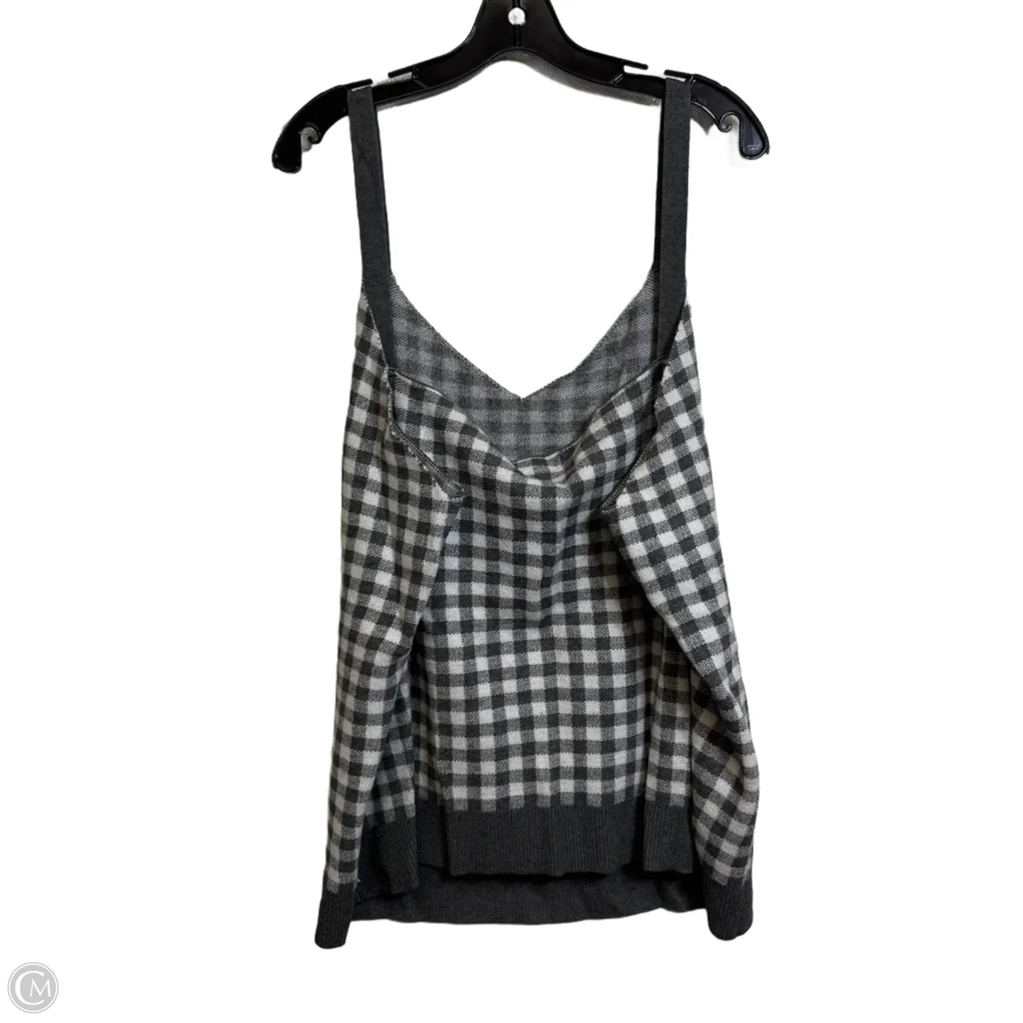 Sweater 2pc By Clothes Mentor In Checkered Pattern, Size: 5x