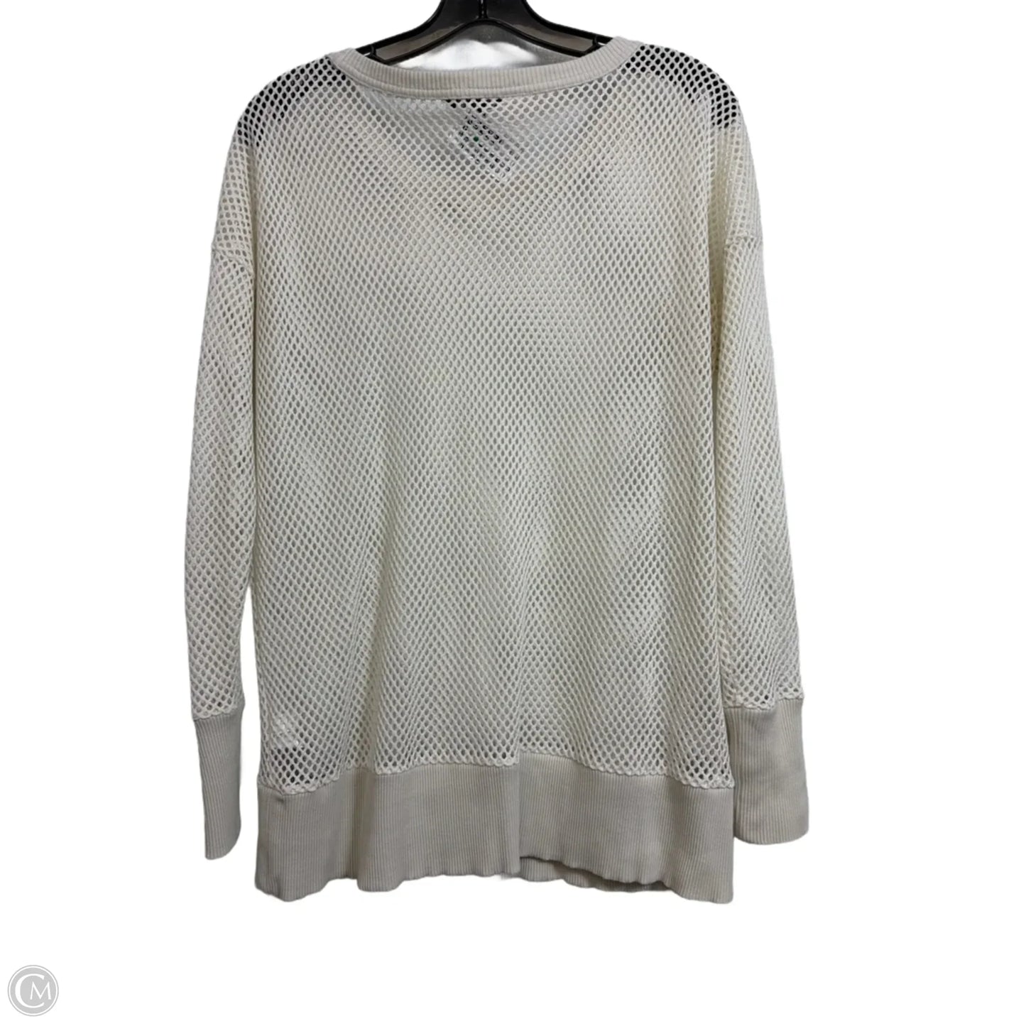 Top Long Sleeve By Banana Republic In Ivory, Size: S