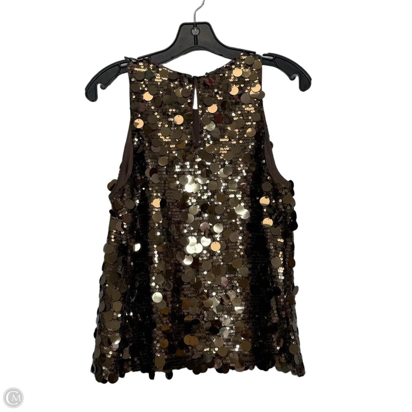 Top Sleeveless By Loft In Brown, Size: S