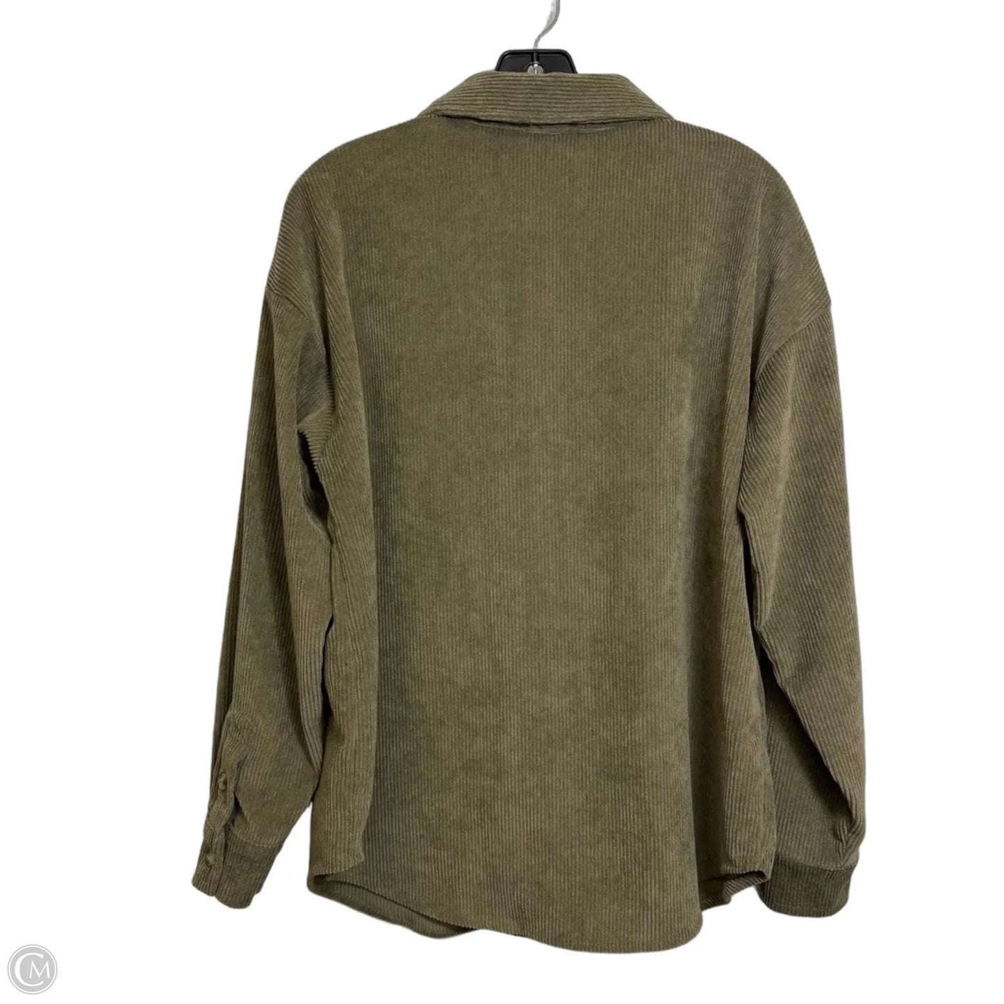 Top Long Sleeve By Blu Pepper In Green, Size: S