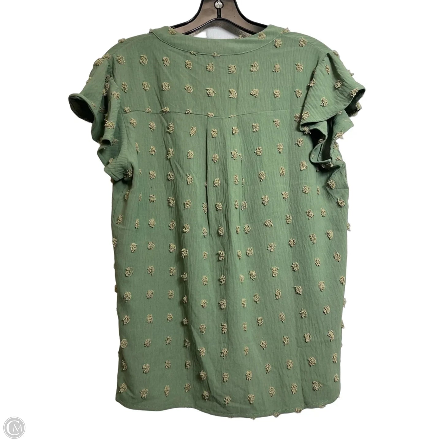 Top Short Sleeve By Clothes Mentor In Green, Size: M