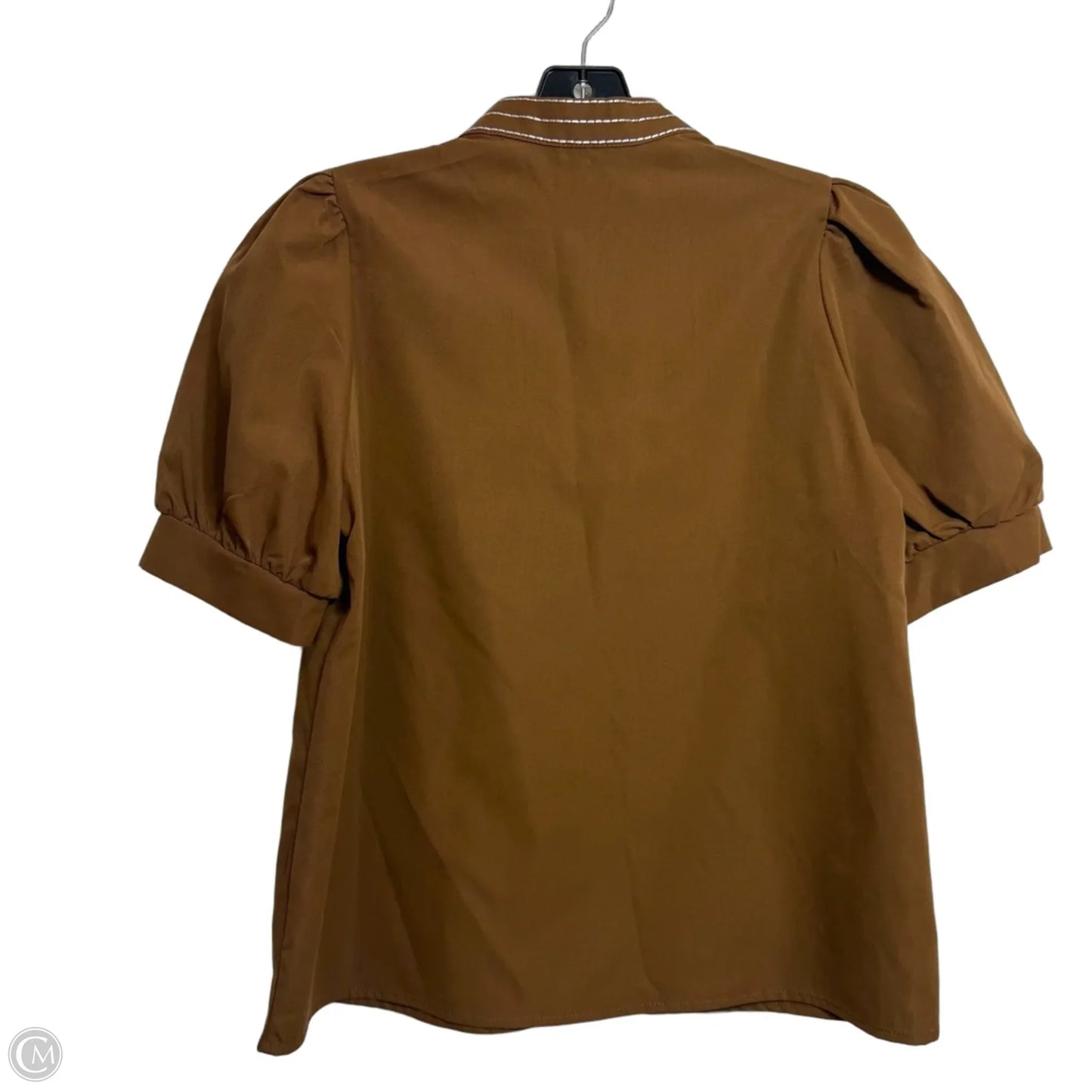 Top Short Sleeve By Clothes Mentor In Brown, Size: S