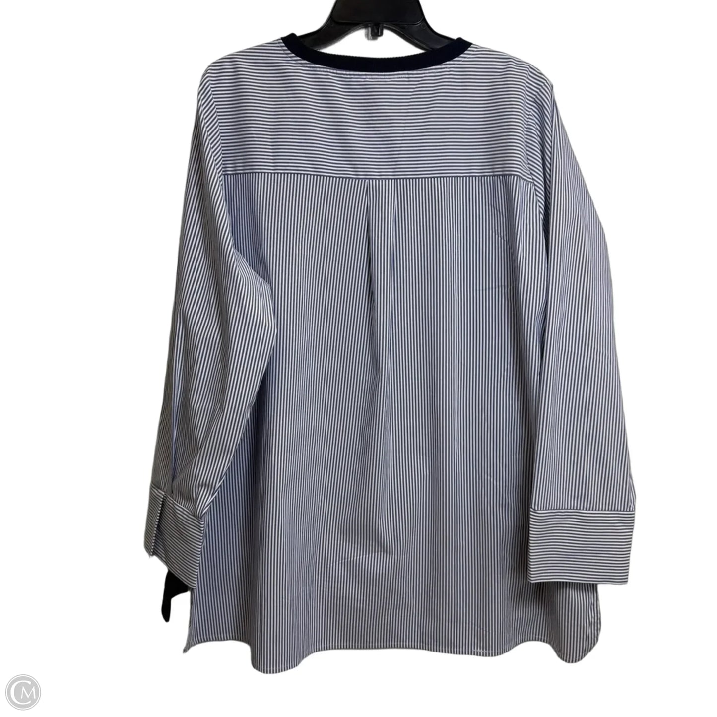 Top Long Sleeve By Lane Bryant In Navy, Size: 2x