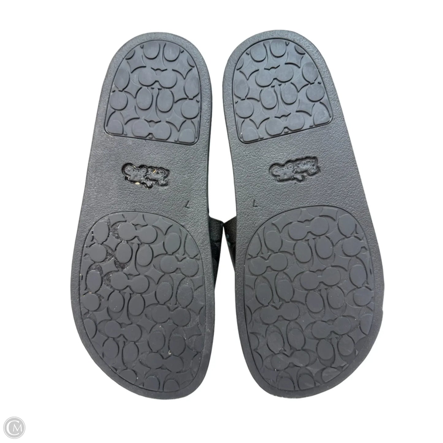Sandals Designer By Coach In Black, Size: 7