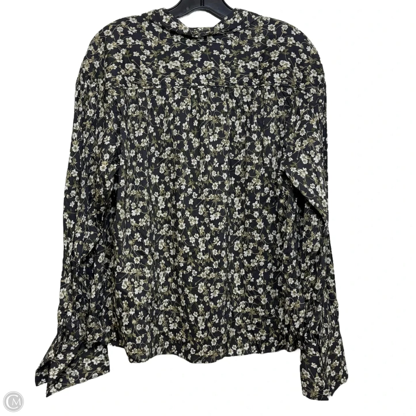Top Long Sleeve By Madewell In Floral Print, Size: Xl