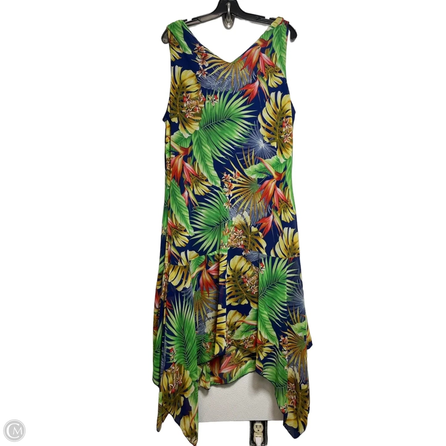 Dress Casual Maxi By Clothes Mentor In Floral Print, Size: Xxl