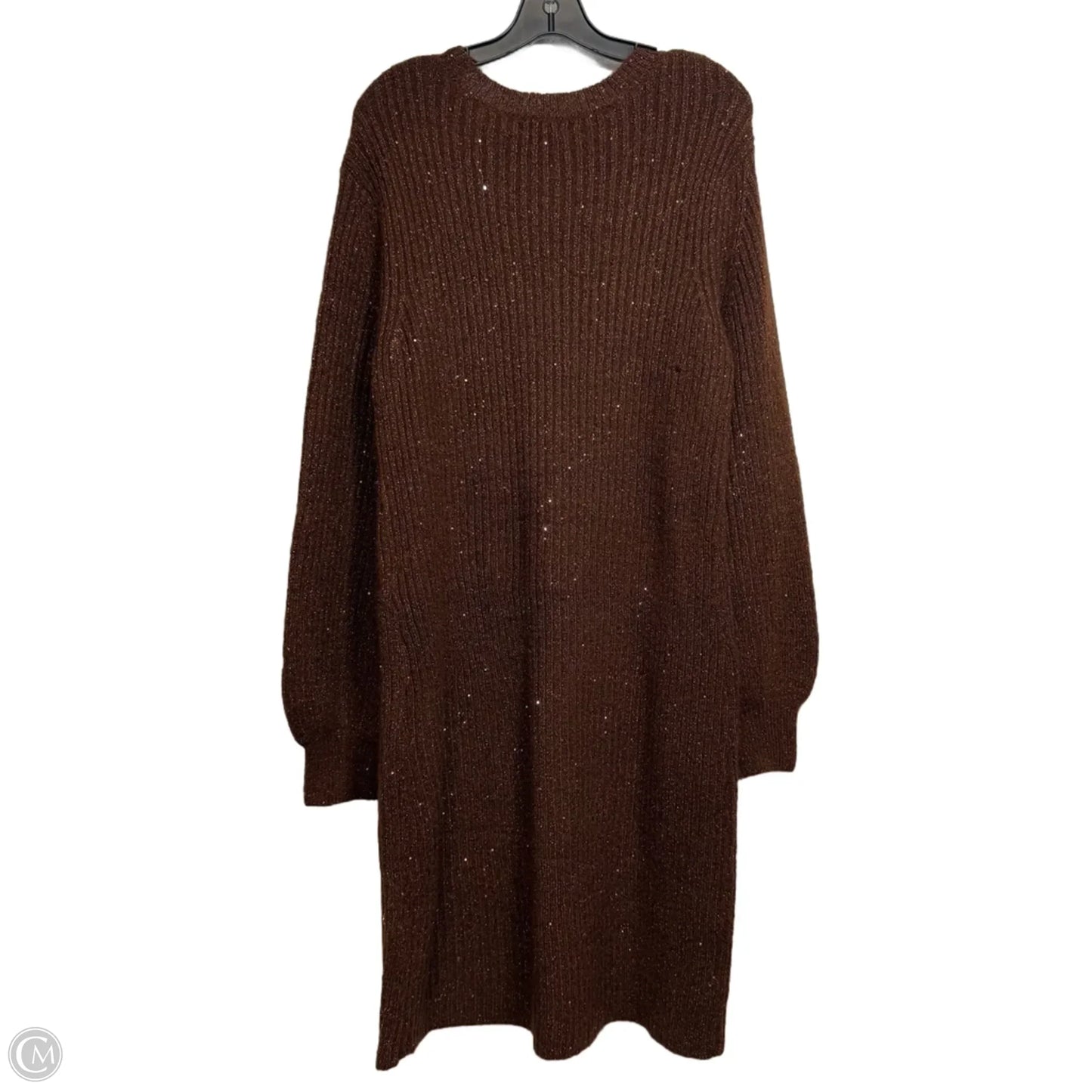 Dress Party Midi By Nina Leonard In Brown, Size: Xl