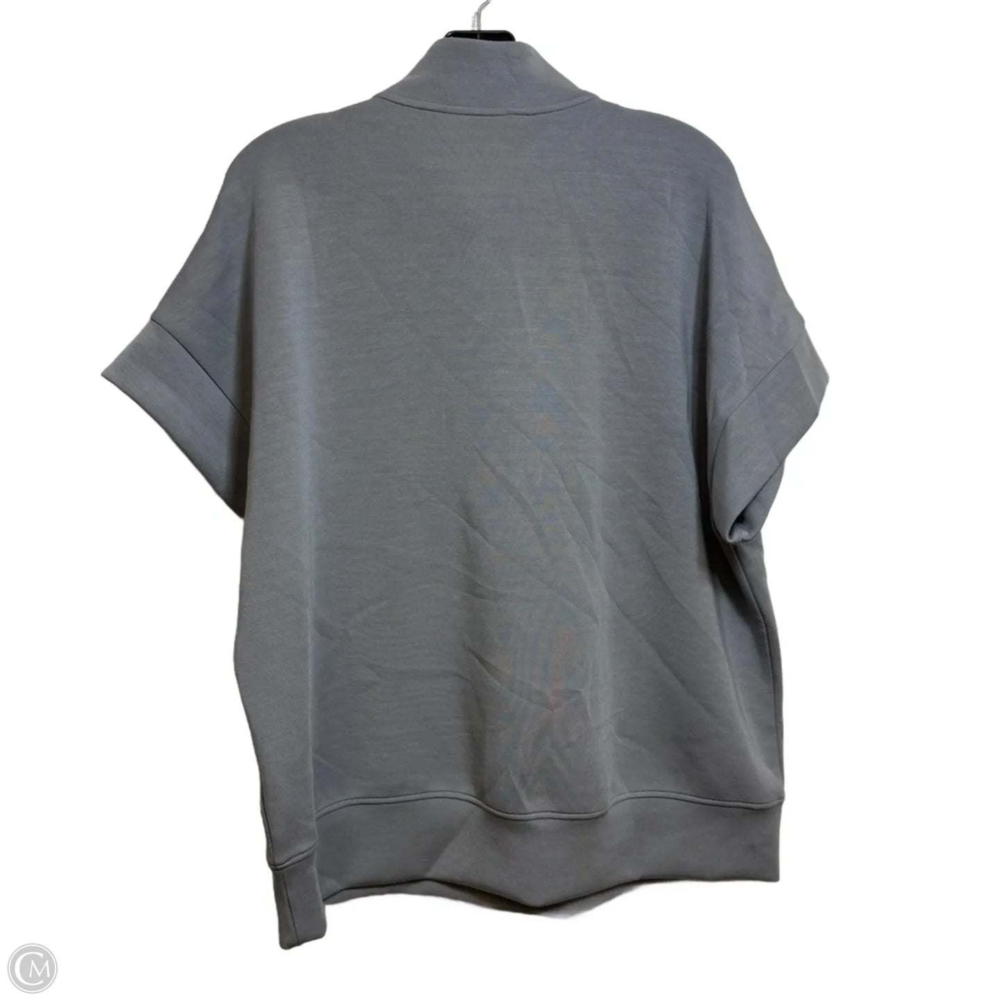 Athletic Top Short Sleeve By Rae Mode In Grey, Size: 1x