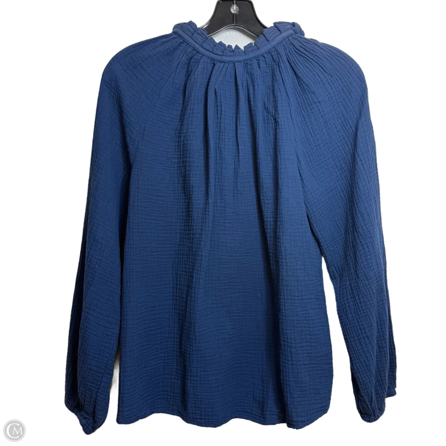 Top Long Sleeve By Just In Navy, Size: S