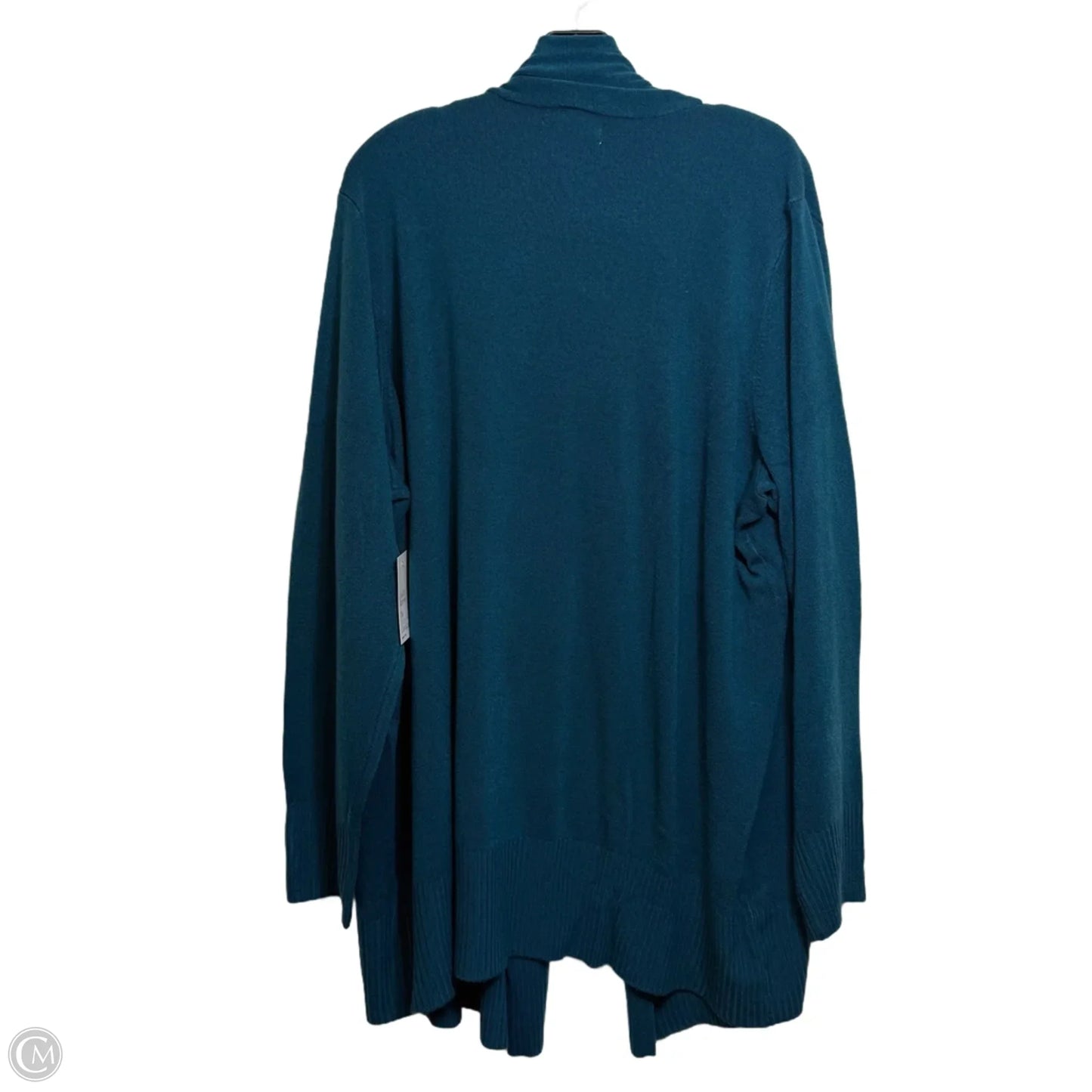 Cardigan By Croft And Barrow In Teal, Size: 2x