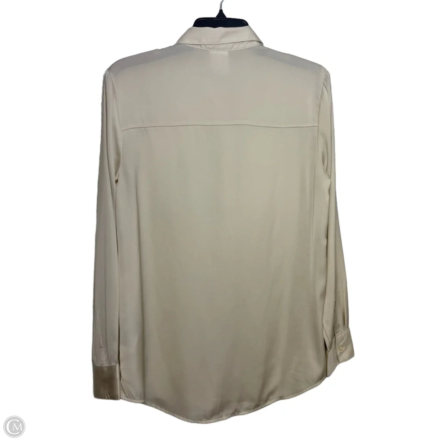 Blouse Long Sleeve By Gap In Cream, Size: S