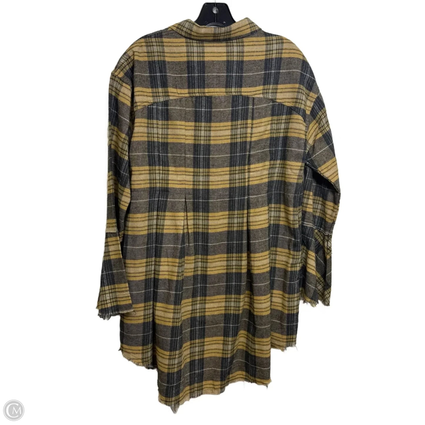 Top Long Sleeve By Easel In Plaid Pattern, Size: S