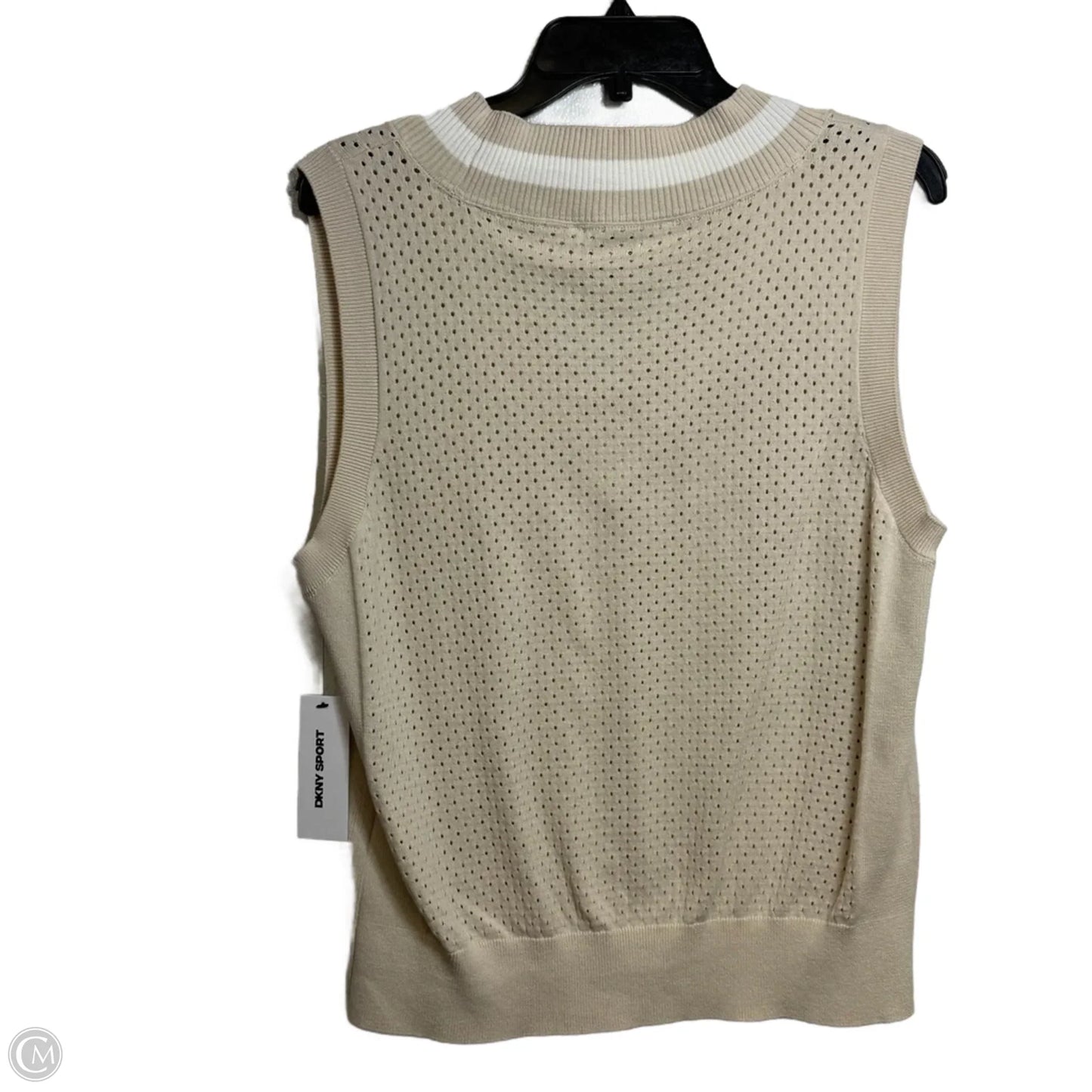 Athletic Tank Top By Dkny In Cream, Size: Xl
