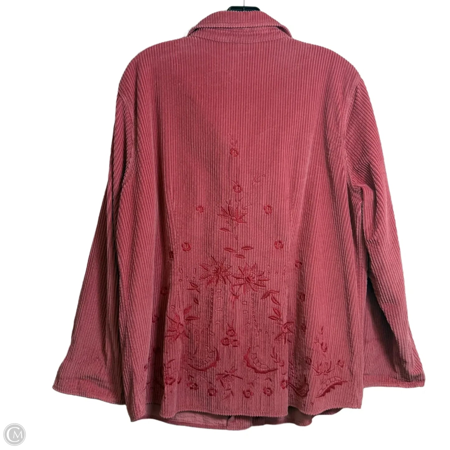 Jacket Shirt By J. Jill In Pink, Size: L