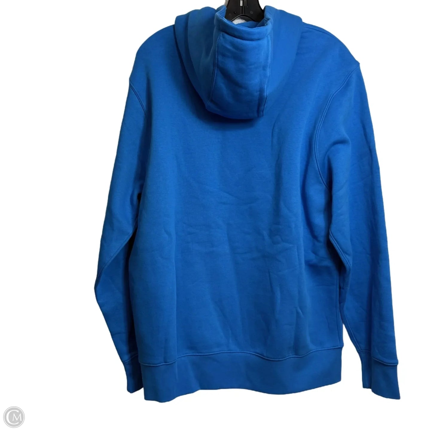 Sweatshirt Hoodie By Nike In Blue, Size: L
