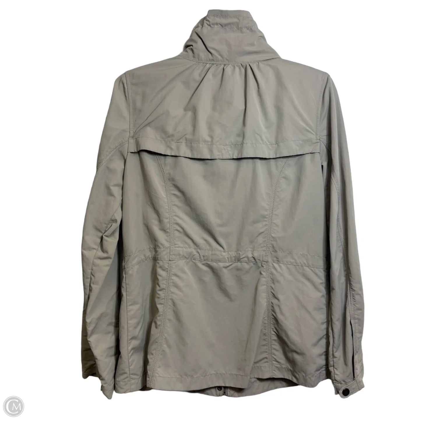 Jacket Utility By Eddie Bauer In Taupe, Size: M