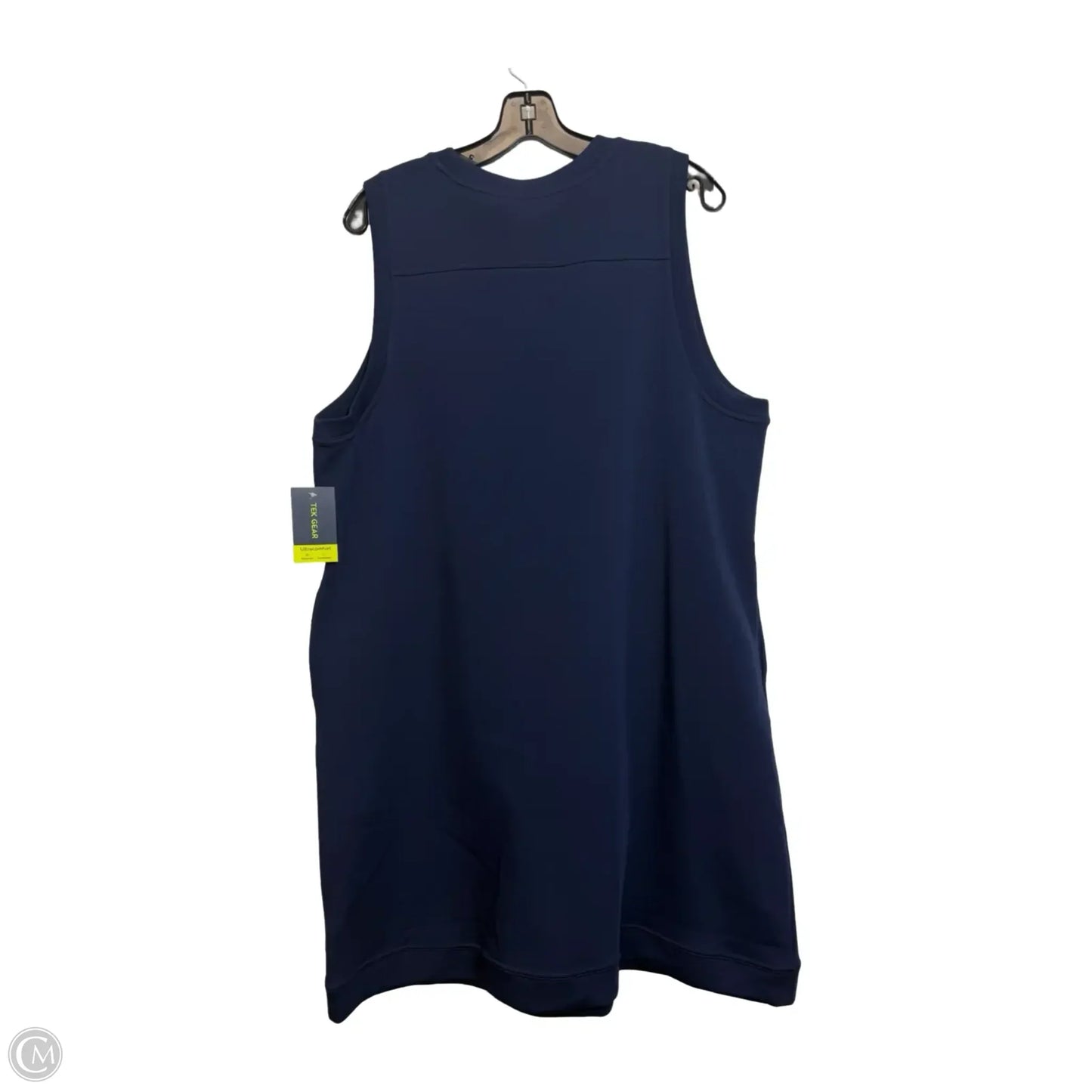 Dress Casual Midi By Tek Gear In Navy, Size: Xxl