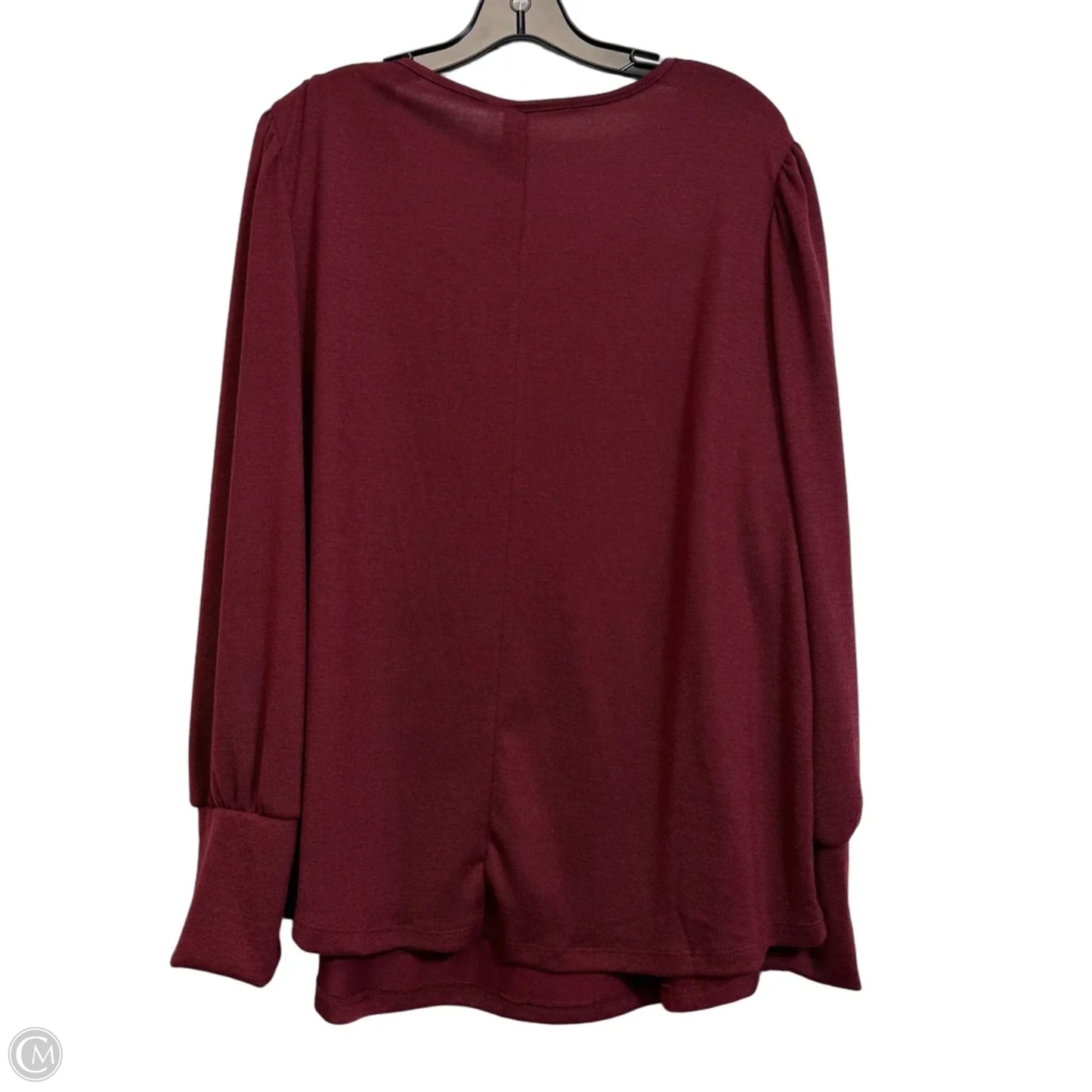 Top Long Sleeve By Clothes Mentor In Red, Size: 2x